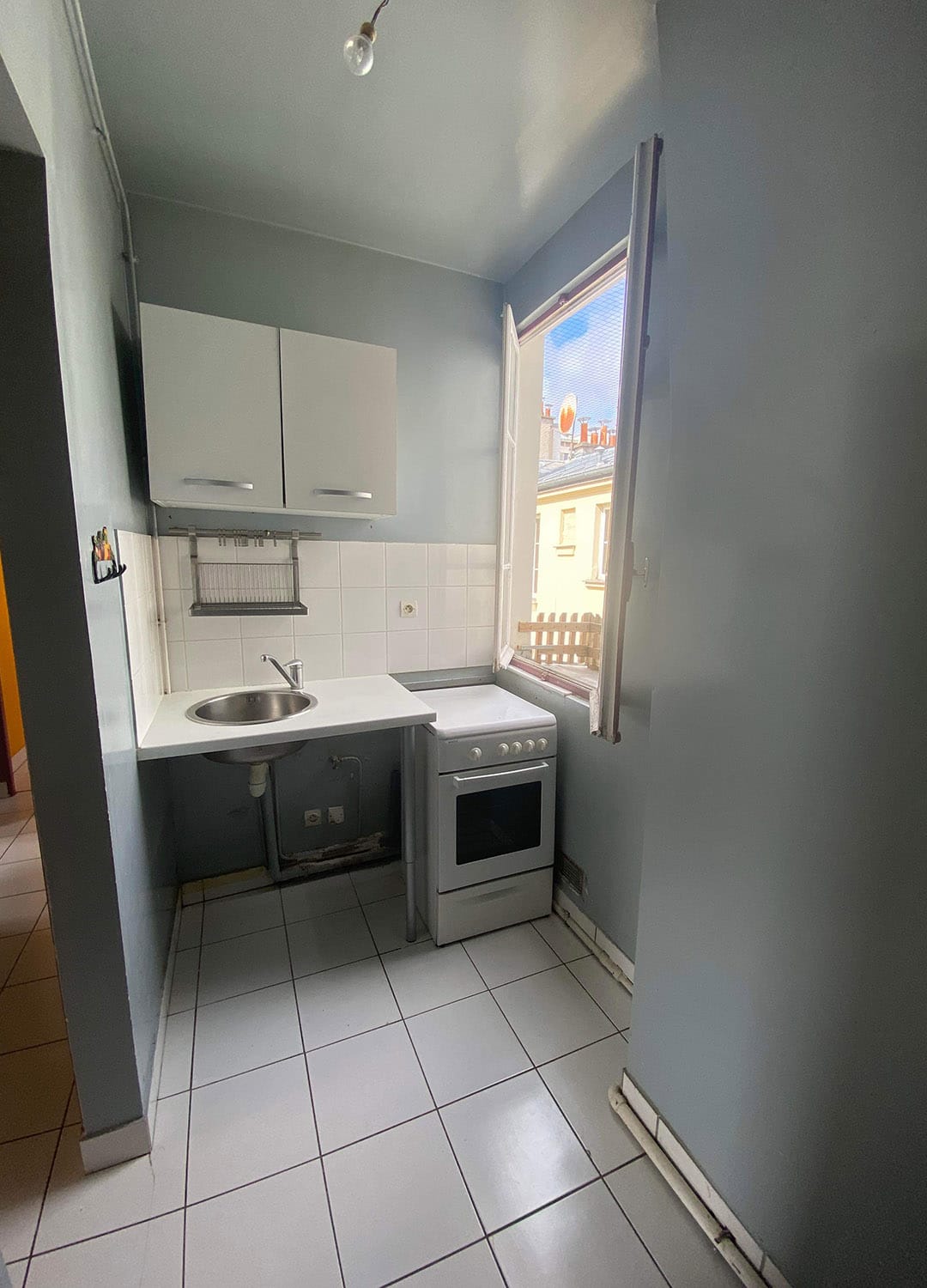 Projet Ménilmontant - Projection 3D de la cuisine par Atelier Bons Jours