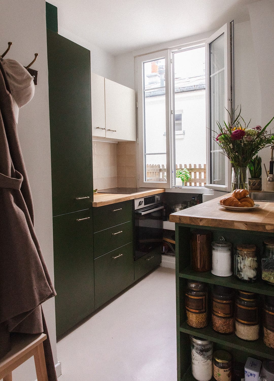 Projet Ménilmontant - Projection 3D de la cuisine par Atelier Bons Jours